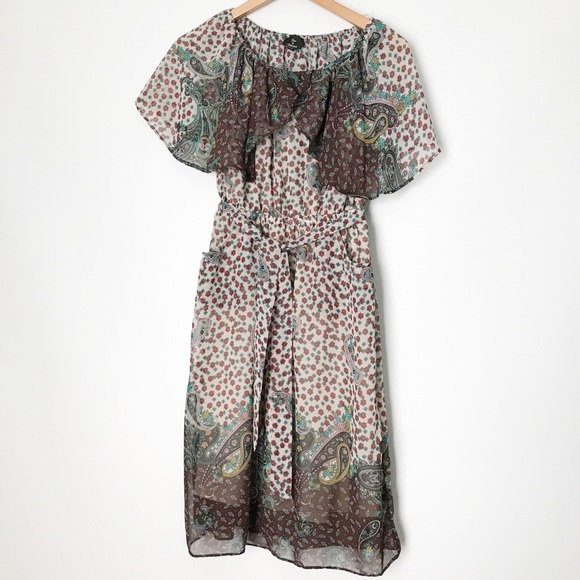 Modcloth Dresses & Skirts - NWOT ModCloth Lined Paisley/Floral Dress - L